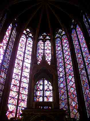 The stain glass windows of St. Chapelle