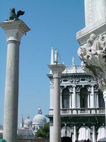 The columns of San Marco that are an icon for the city