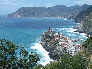 The village of Vernazza in Cinque Terre